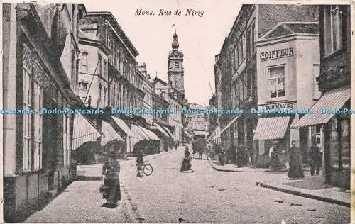 R605815 Mons Rue de Nimy N und F Brux 1923