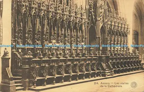 R608397 Anvers Les Stalles de la Cathedrale G Hermans 1914