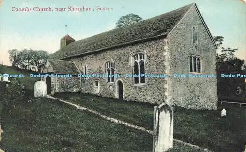 R602206 Coombs Kirche in der Nähe von Shoreham Sussex A H Homewood Burgess Hill Sussex