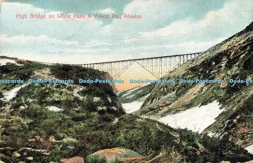 R608439 Alaska High Bridge on White Pass and Yukon Ry Portland Post Card No 9079