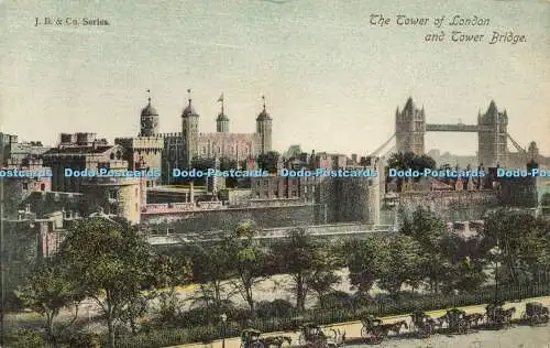 R602236 Tower of London und Tower Bridge J B und Co Serie 1905