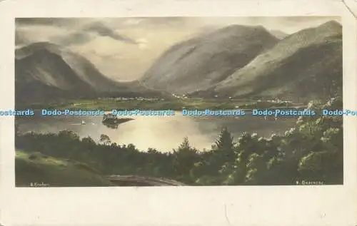 R608478 Grasmere G P Abraham Postkarte