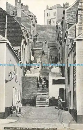 R603742 Boulogne sur Mer La Rue du Machicoulis L V Aqua Foto