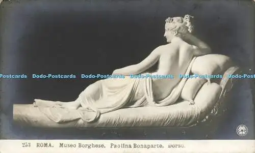 R605918 253 Roma Museo Borghese Paolina Bonaparte Dorso N P G