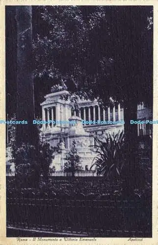 R605947 Roma Il Monumento a Vittorio Emanuele Apoteosi STA 51967