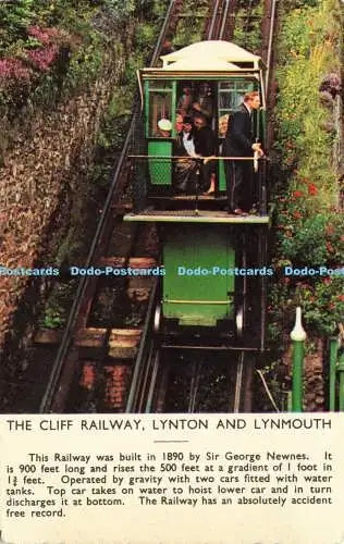 R605955 Cliff Railway Lynton and Lynmouth Railway wurde 1890 gebaut Sir George N