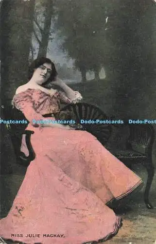 R605957 Miss Julie Mackay Millar and Lang National Series 1904