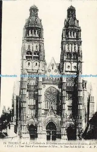 R603804 Tours Cathedrale St Gatien Construite Durant 3 Siecles de a 1547 la Tour