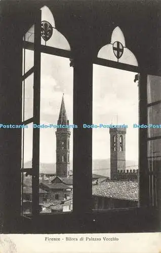 R605973 Firenze Bifora di Palazzo Vecchio STA 45648