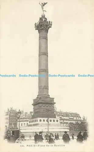 R610645 Paris Place de la Bastille Postkarte
