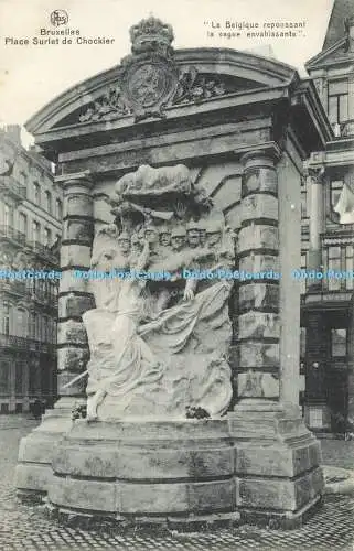R610654 Bruxelles Place Surlet de Chockier La Belgique Repoussant la Vague Envah