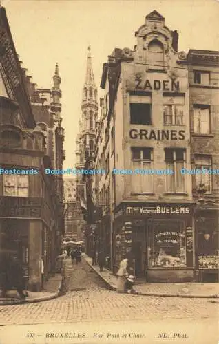 R610655 Bruxelles Rue Pain et Chair J et L Aymond ND Phot 1915