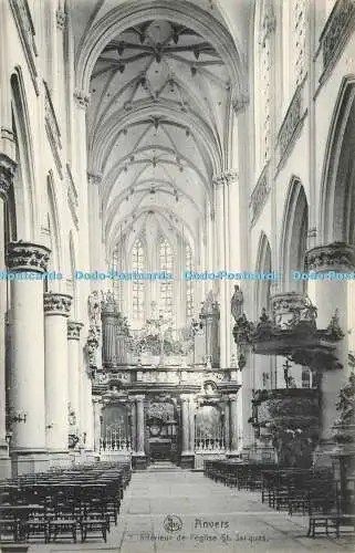 R603835 Anvers Interieur de l Eglise St Jacques Nels No 232