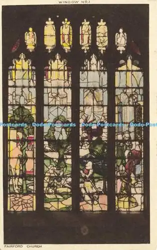 R606004 Fairford Kirchenfenster Nr. 1 Mrs O G Farmer R A P Siegel künstlerischer Exzellenz