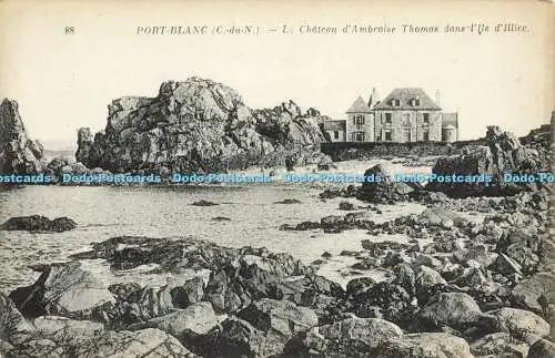 R608603 Port Blanc Le Chateau d Ambroise Thomas dans l Ile Illiec Neurdein et Ci