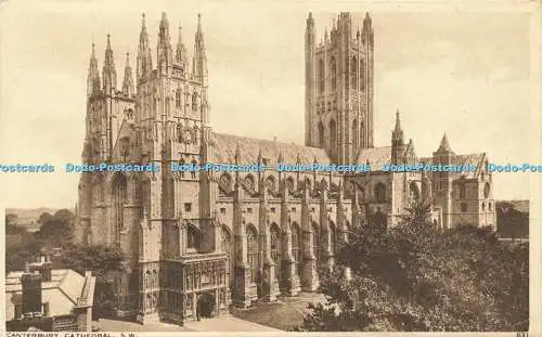 R608605 Canterbury Cathedral S W Photochrom 1952