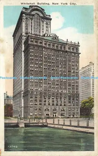 R610701 New York City Whitehall Building American Art Publishing H Finkelstein