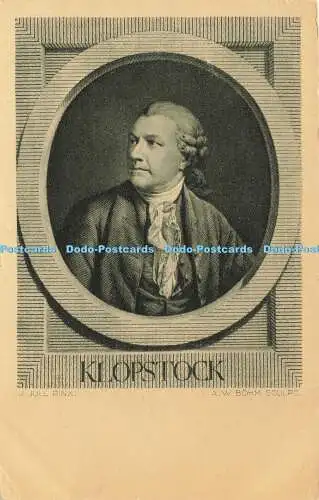 R610703 Friedrich Gottlieb Klopstock A Wiechmann A W Bohm Skulpturen J Jull Pinx