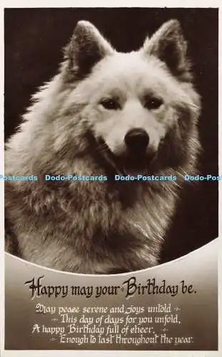 R606065 Alles Gute möge dein Geburtstag sein Möge Frieden heiter und Freuden unsagt Hund W B L Ac