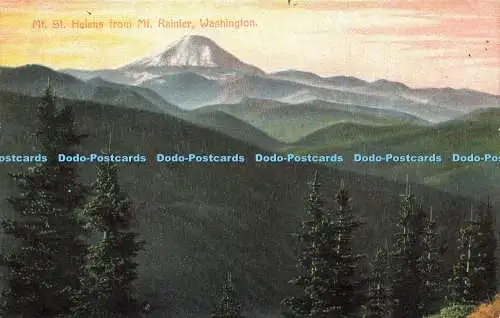 R608650 Washington Mt St Helens von Mt Rainier Portland Postkarte Nr. 5071