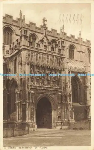 R606128 S Veranda Gloucester Cathedral Capt E W Nell R A P Seal of Artistic Excell