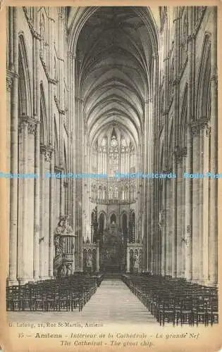 R610811 Amiens The Cathedral The Great Chip G Lelong Catala Freres