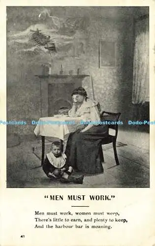 R603986 Men Must Work H G Living Picture Series 1906