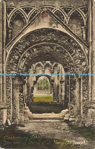 R606177 Glastonbury Abbey Doorway of Chapel of St Mary St Joseph Friths Serie N