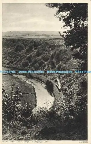 R606183 Blick von Yat Rock Symonds Yat J V 92305 Valentines Fotogravurserie