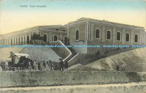 R608759 Aden Zivilkrankenhaus C A W Grun Postkarte