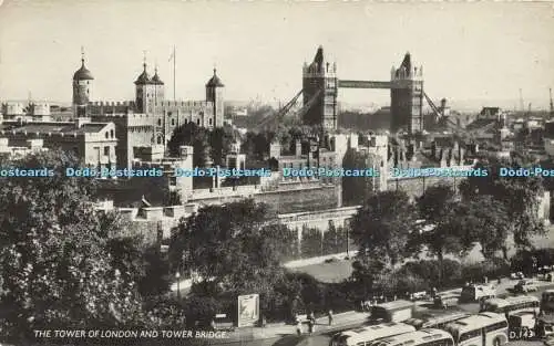 R608786 The Tower of London und Tower Bridge A V Fry