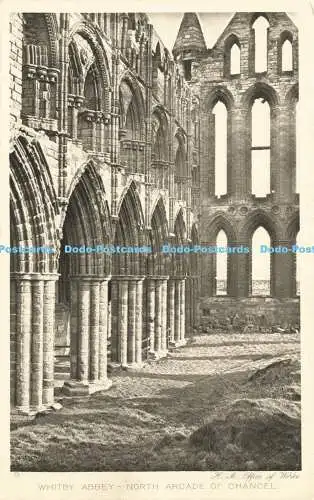 R604065 Whitby Abbey North Arcade of Chancel Rembrandt Tiefdruck H M Off