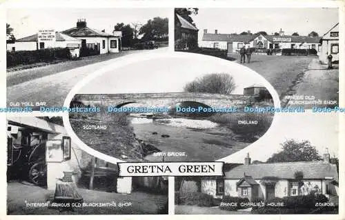 R608801 Gretna Green Sark Bridge Old Torr Bar Interior Famous Old Blacksmith Sho