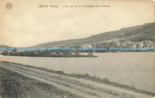 R608824 Amay L Ile vue de la Rive Gauche de la Meuse G Hermans