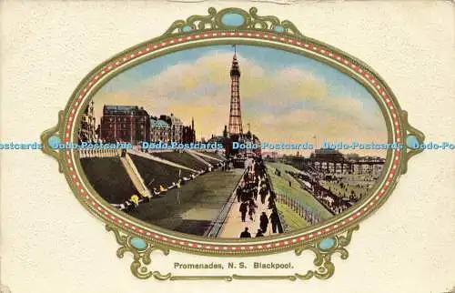 R608857 Blackpool Promenades N S Advance Series No 6004 1913