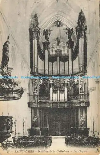 R610969 Saint Omer Interieur de la Cathedrale Les Orgues L S