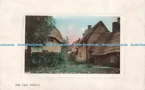 R608883 The Old Thatch Rotary Photographic Plate Sunk Gem Series