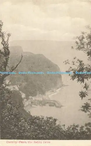R611014 Clovelly aus der Hobby Drive Postkarte