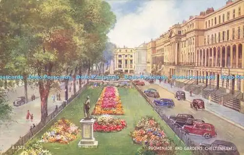 R606363 A 1523 Promenade and Gardens Cheltenham Art Colour E W Trick Valentines