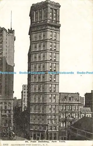 R611029 New York St Paul Building Illustrated Post Card 1907