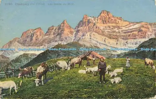 R608930 Champery Les Dents du Midi Phototypie Co 1911