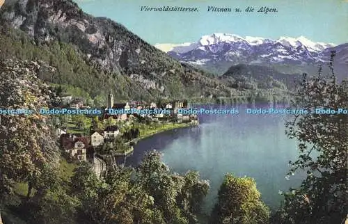 R606373 Vierwaldstattersee Vitznau u die Alpen Nr 4696 E Goetz Luzern