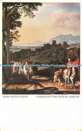 R611048 Landschaft mit dem Hl Martin Josef Anton Koch Wilhelm und Bertha v Baens