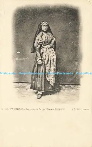 R611050 Pyrenäen Kostüm du Pays Femme Ossaloise D T Nr 198