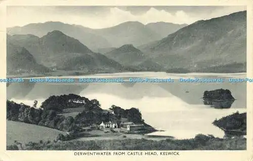 R608965 Keswick Derwentwater from Castle Head G P Abraham Photogravure Series 19