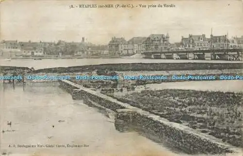 R606407 58 Etaples sur Mer P de C Vue prise du Verdin A D Boulogne sur Mer Caron