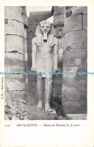 R611093 Haute Egypte Statue de Ramses III a Luxor G K