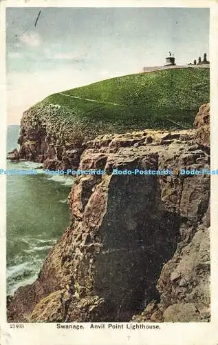 R604286 Swanage Amboss Point Leuchtturm 1905