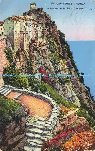 R611104 Corse Nonza Le Rocher et la Tour Genoise LL 24 C A P Les Belles Editions