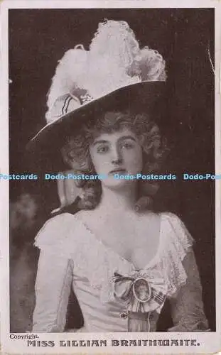 R604306 Miss Lillian Braithwaite G D und D L 1906